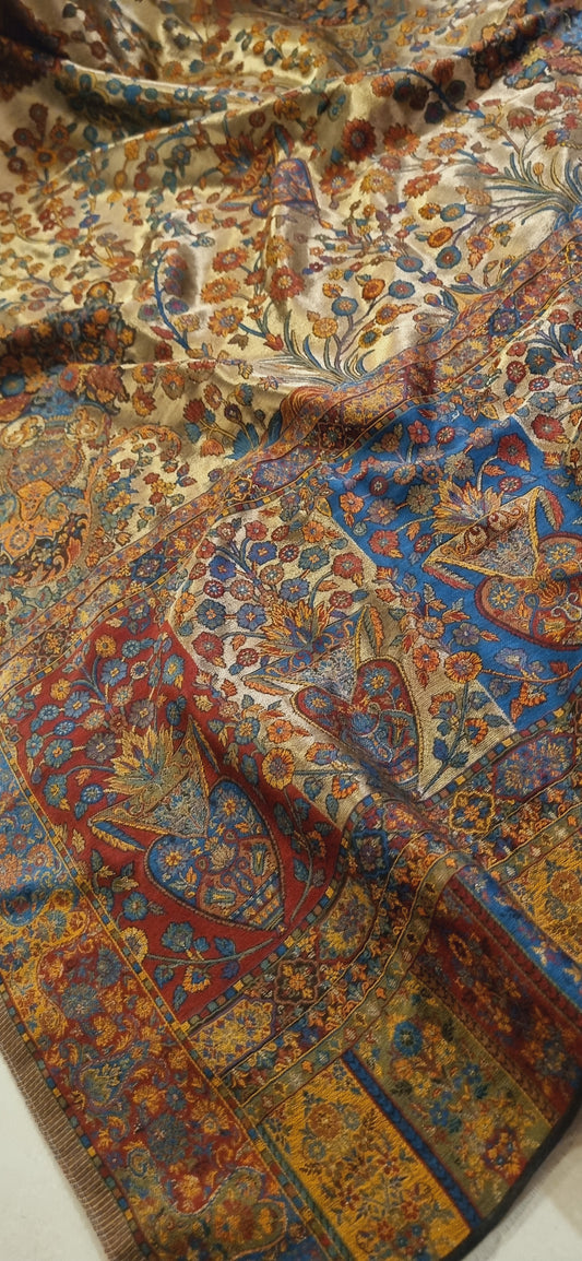 Moonlight silky pashmina kaani shawl