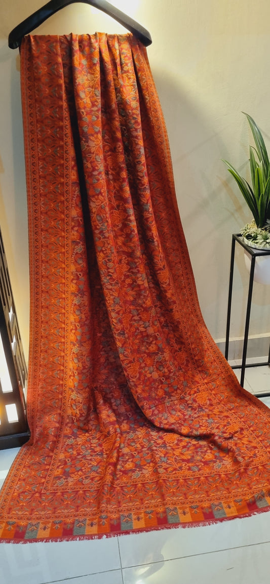 Woolen pashmina kaani shawl