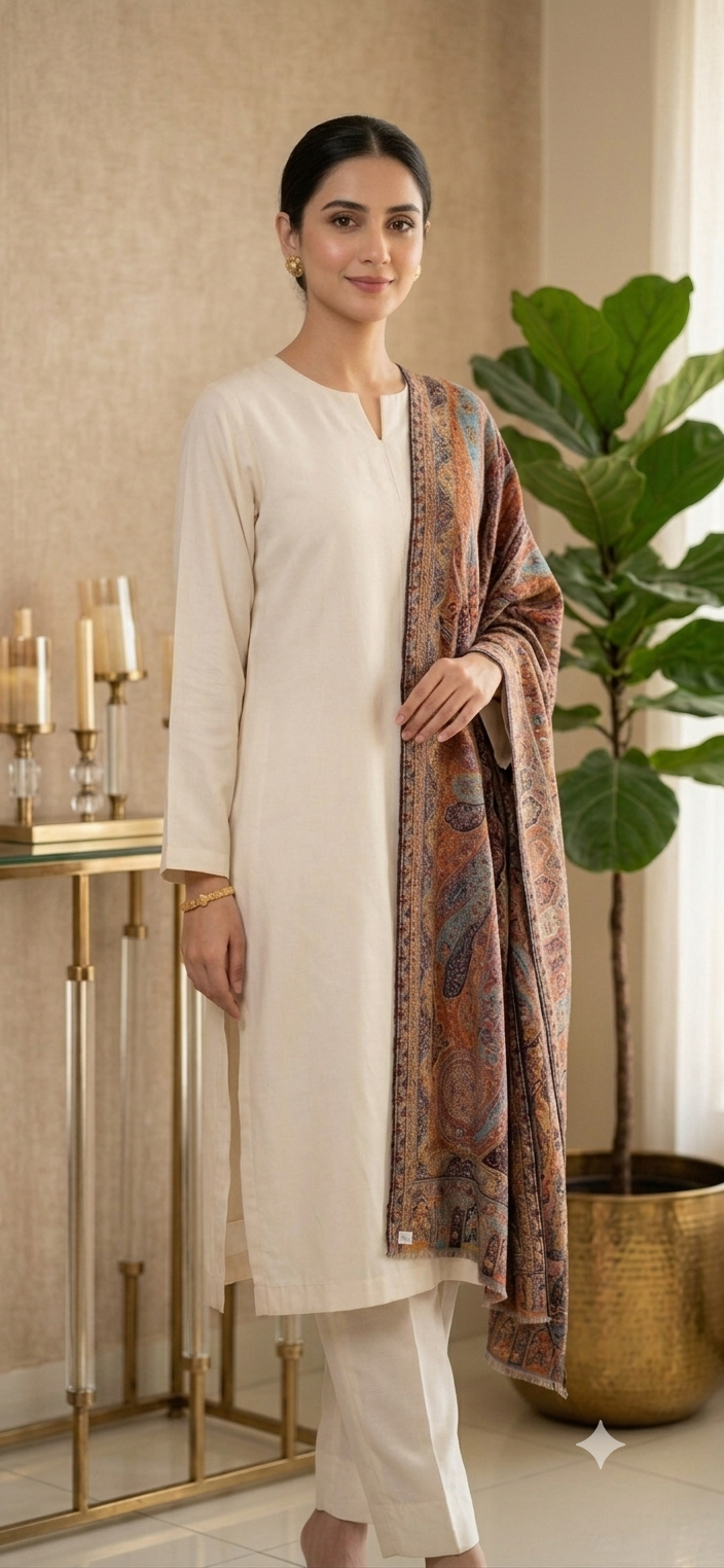 Unisex kaani shawl: Pashmina
