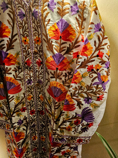 Silk Embroidered coat