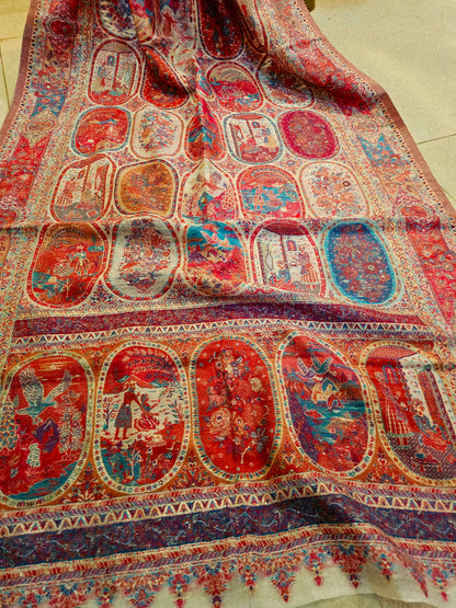 Silk kaani minishawl