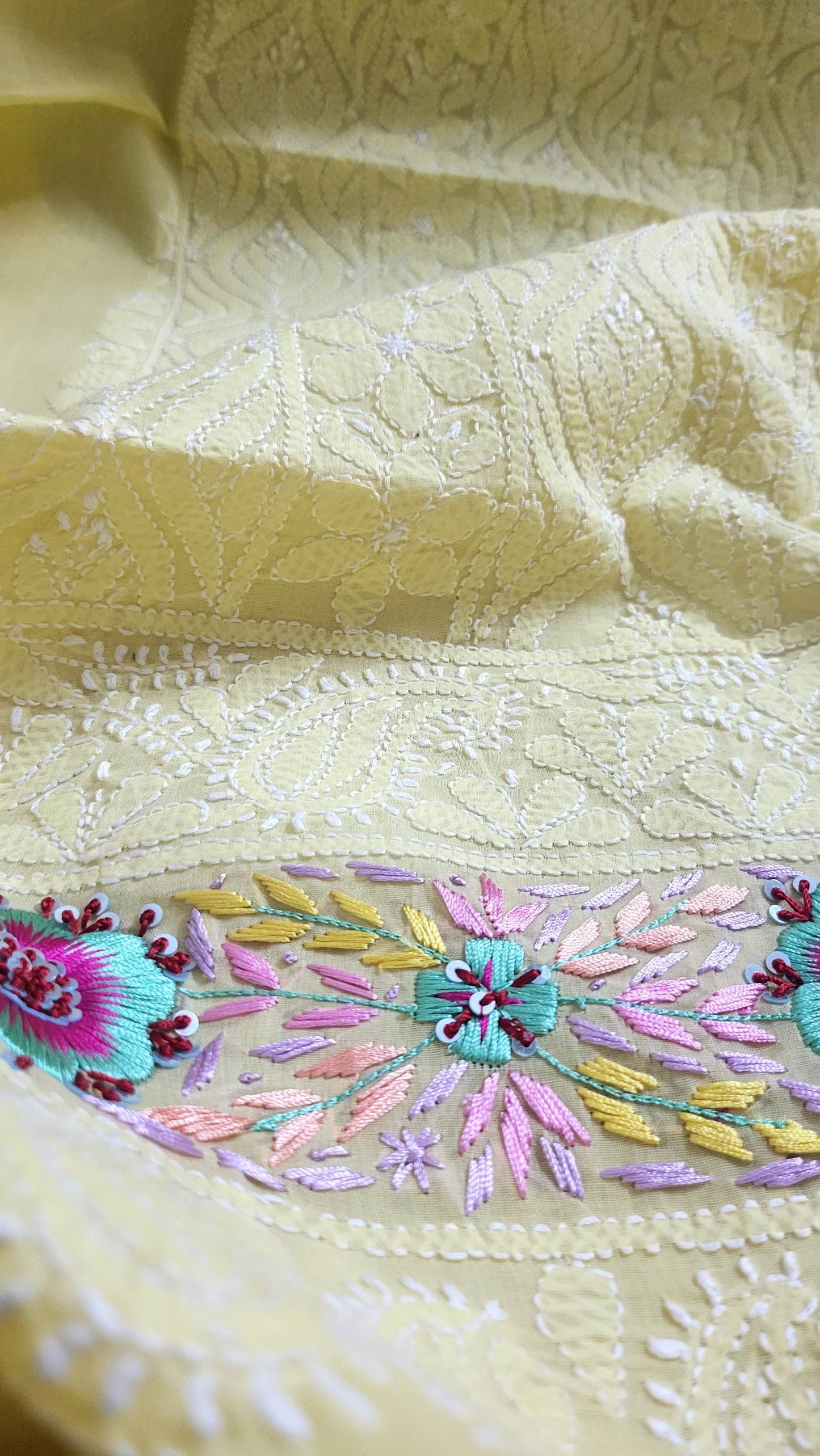 Chikankari  shirt : parsi gara