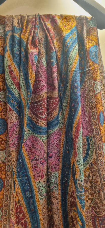 Reelkar embroidered pashmina shawl