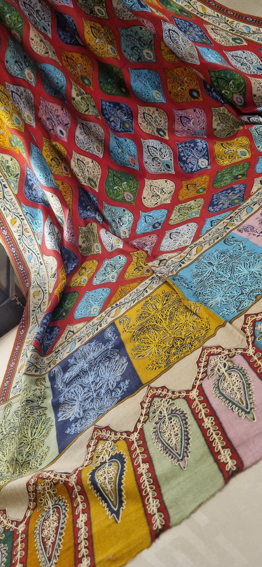 Reelkar embroidered pashmina