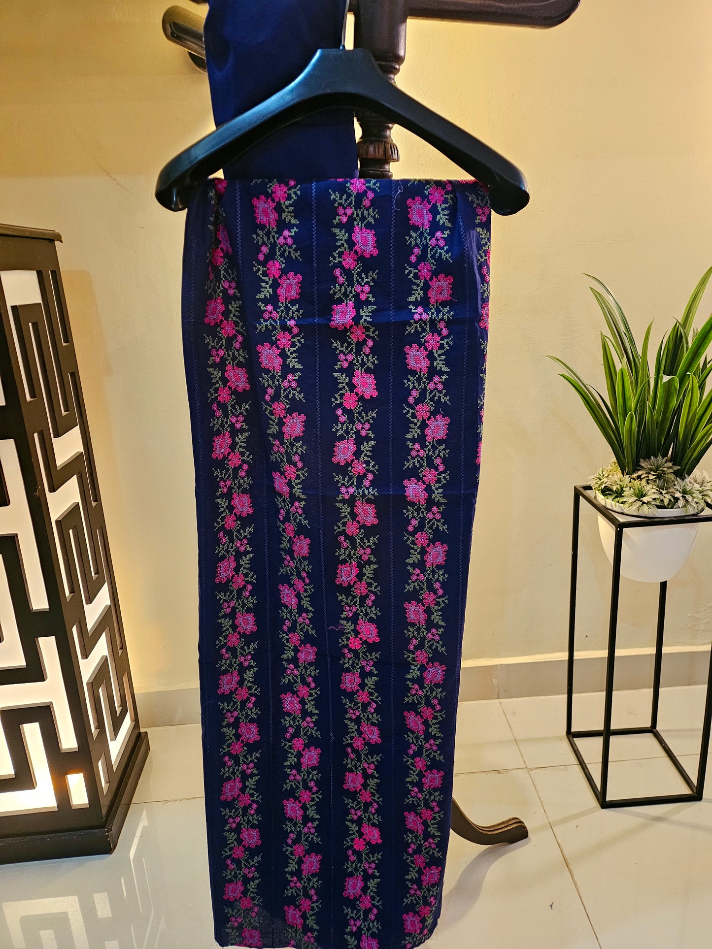 Lawn embroidered two piece