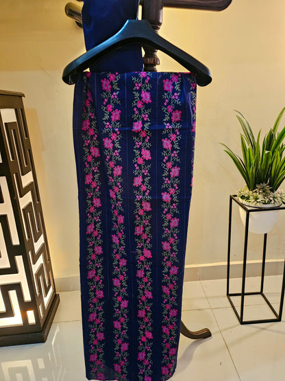 Lawn embroidered two piece