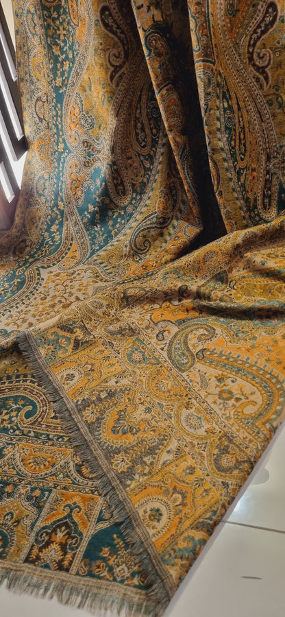 Reversible persian kaani shawl