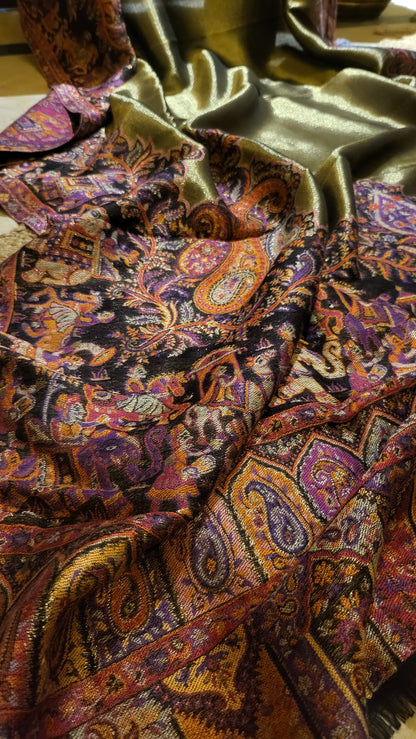 Moonlight Kaani : Reversible shawl