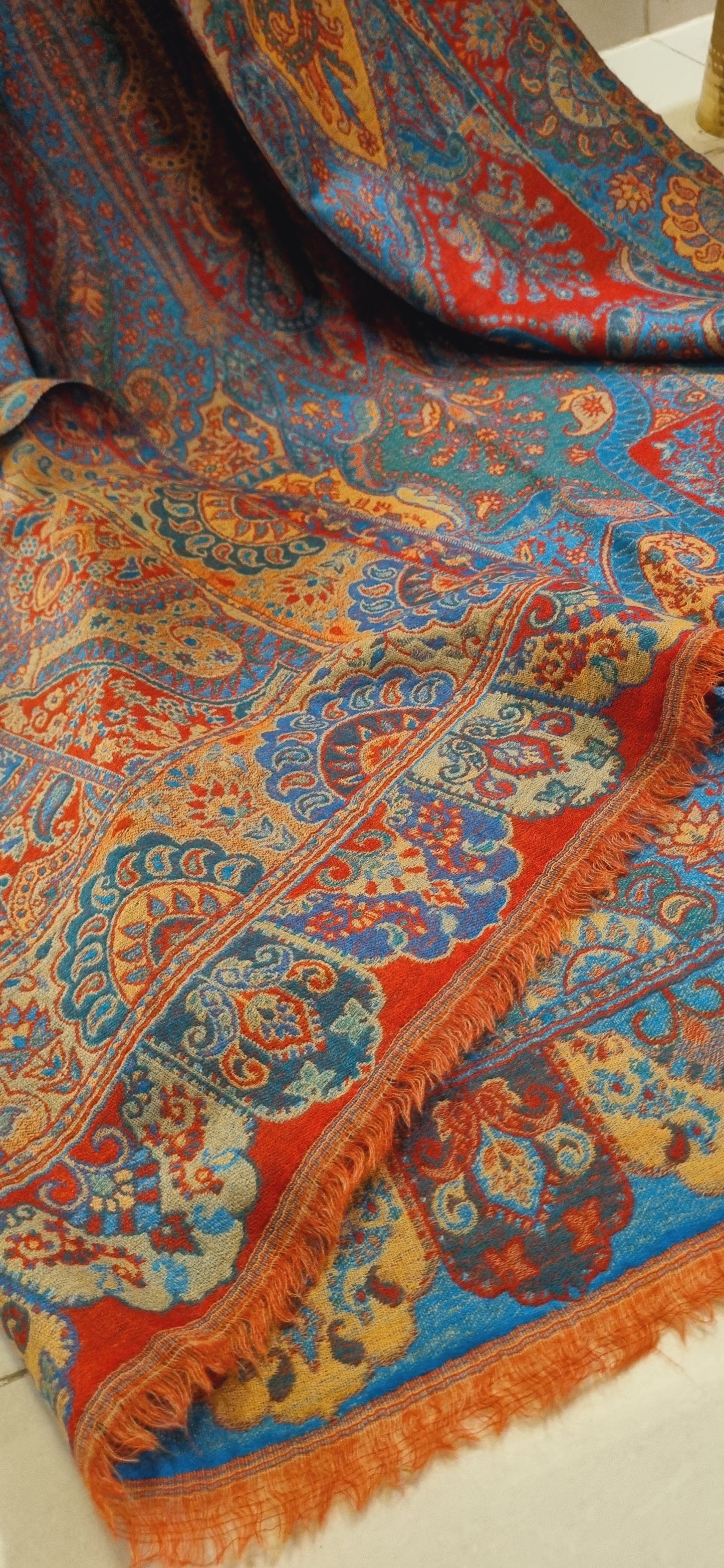 Reversible persian kaani shawl