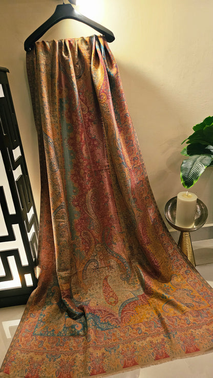 Gandhara kaani reversible: shawl