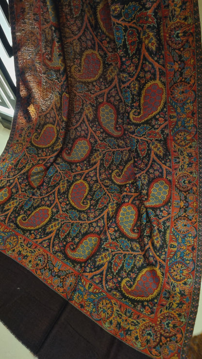 Reversible kaani shawl