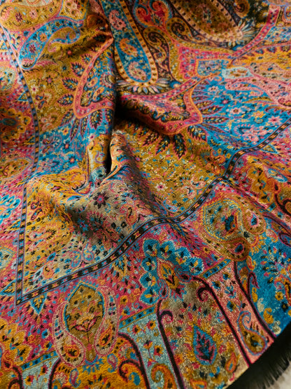 Reversible moonlight gandhara kaani shawl