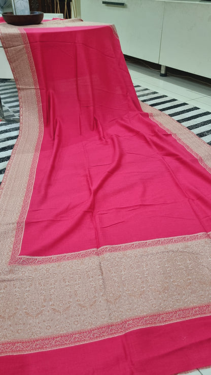 Pashmina shawl with zaree kaani border