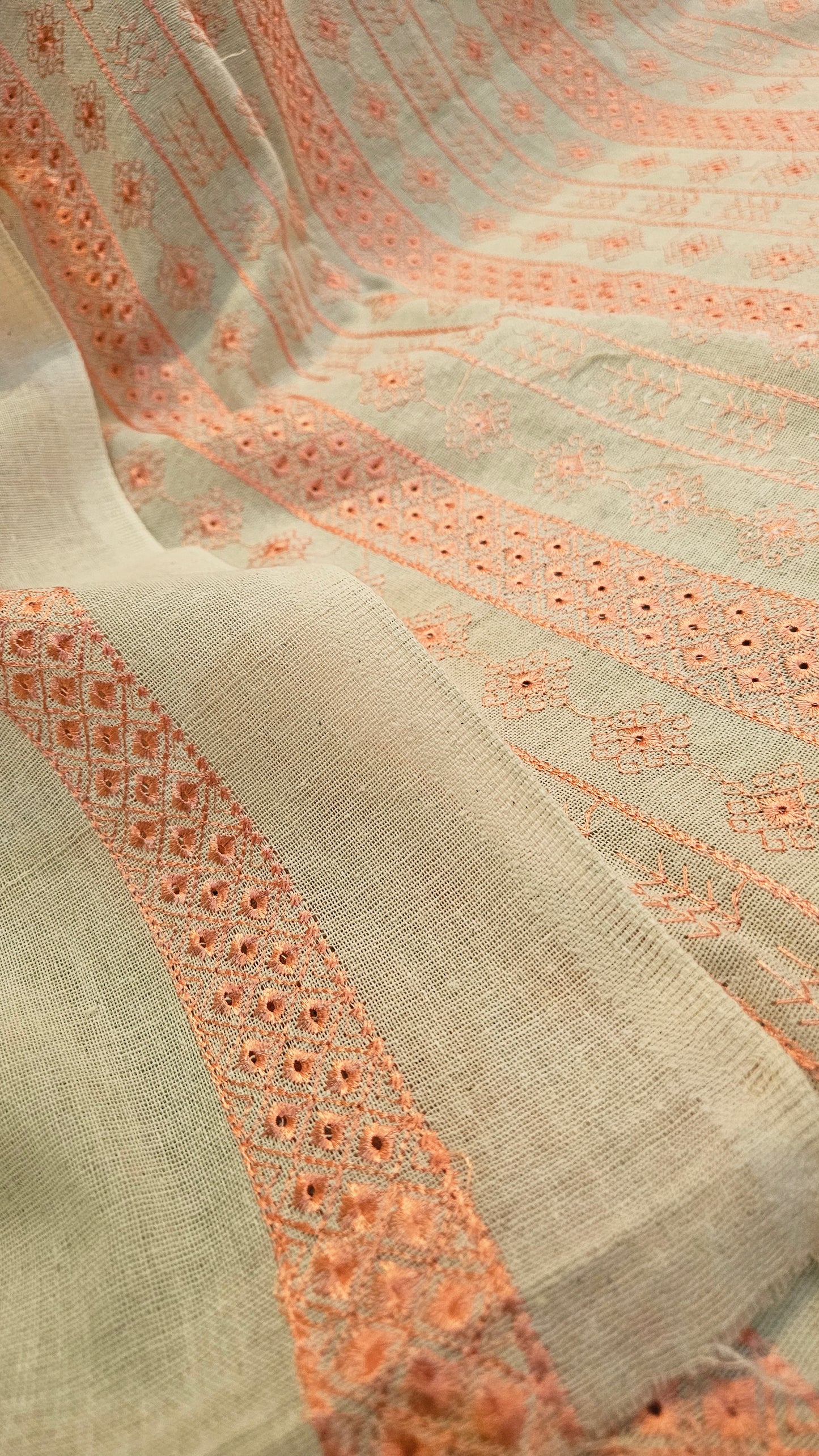 Embroidered three piece: Karandi khaddar