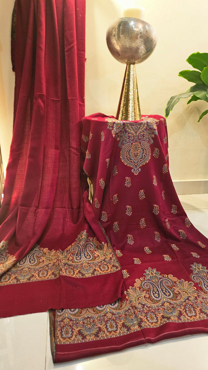 Kaani suit: Pashmina