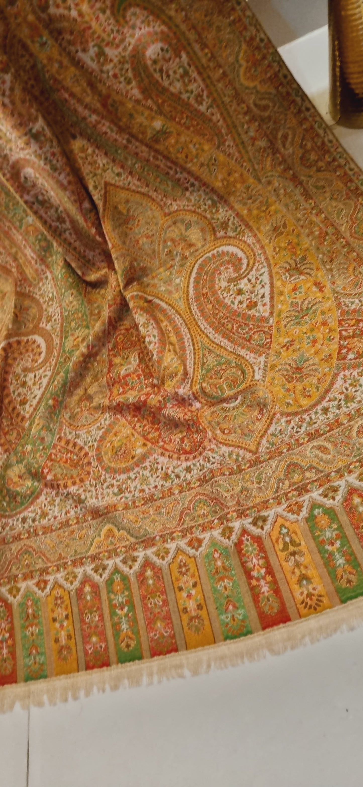 Reversible persian kaani shawl