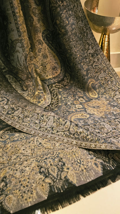 Gandhara reversible kaani: shawl