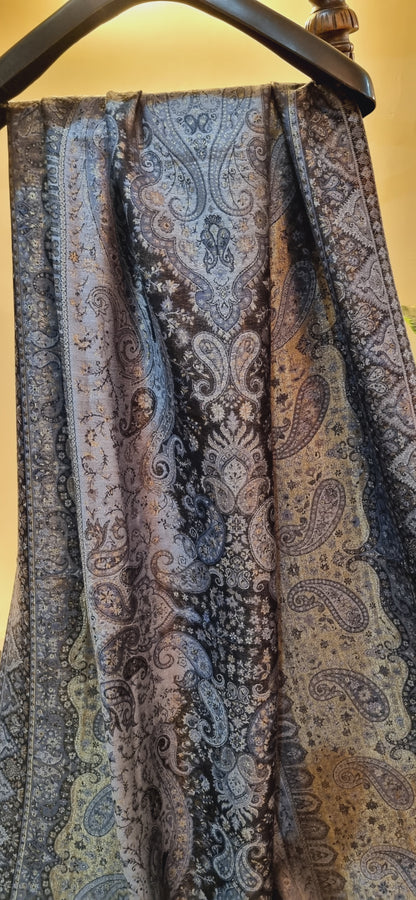 Gandhara reversible moonlight kaani shawl