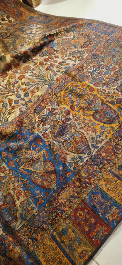 Moonlight silky pashmina kaani shawl