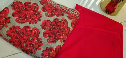 Embroidered pashmina