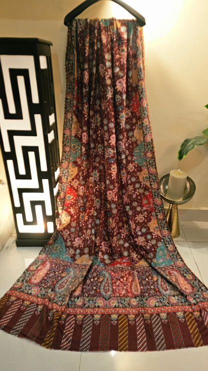 Reelkar embroidered: Pashmina