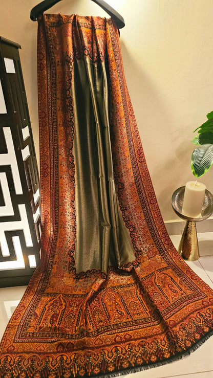 Reversible moonlight kaani:Shawl