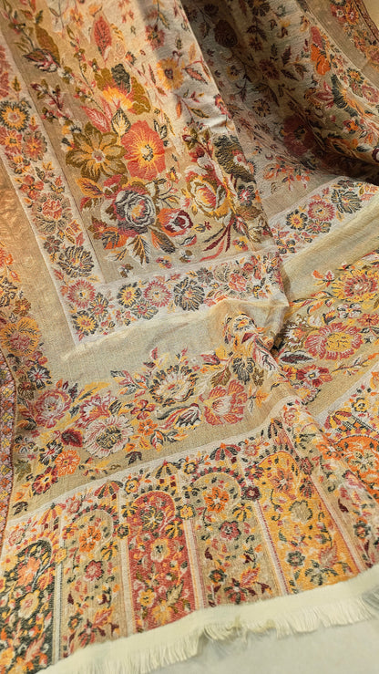 Reversible moonlight gandhara kaani: Pashmina