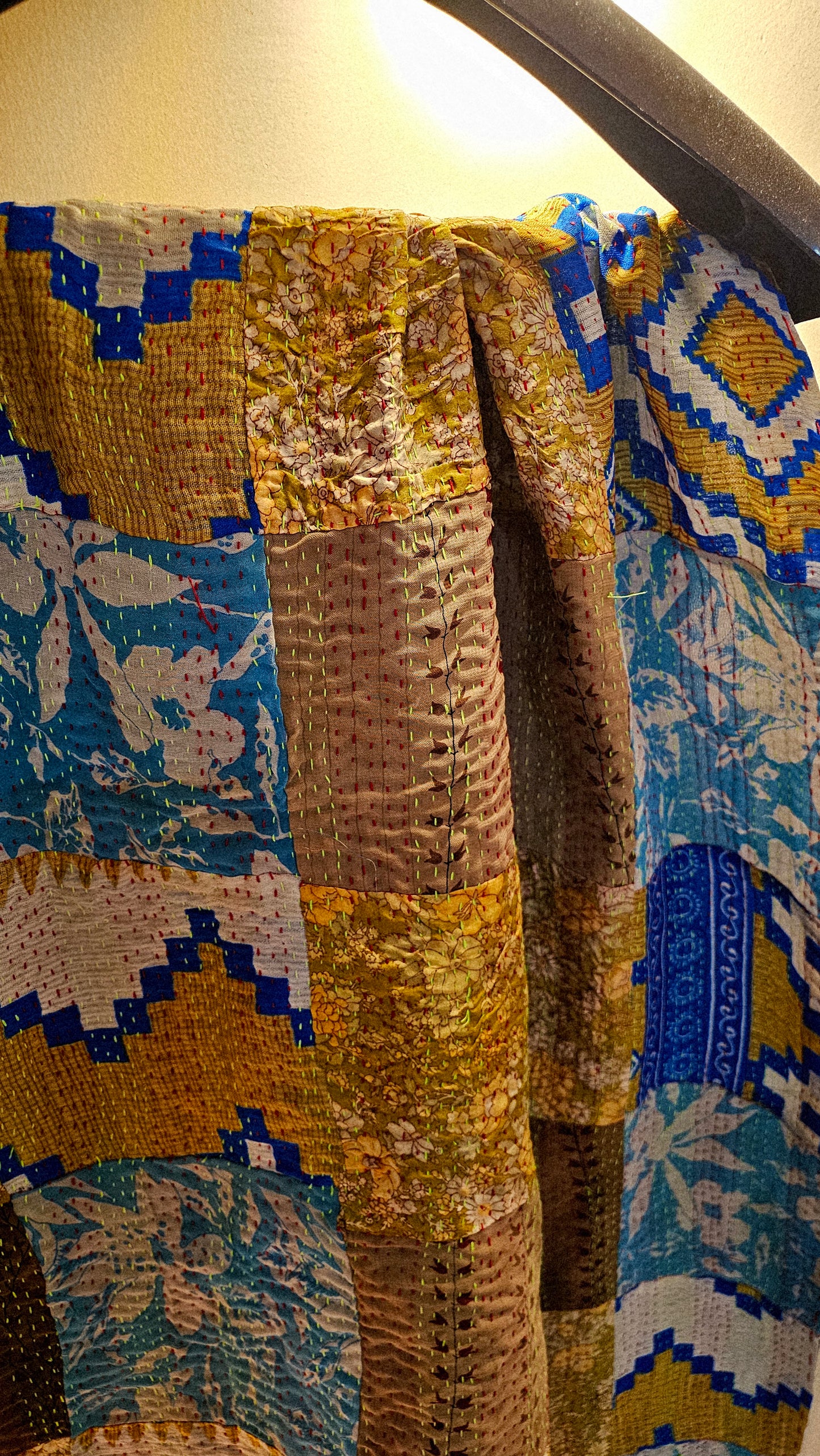 Hand embroidered rilli dupata