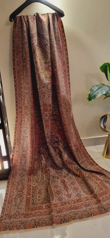 Reversible persian kaani shawl