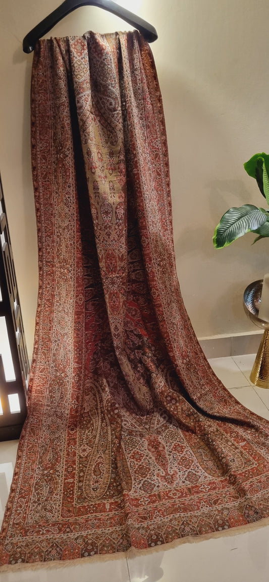 Reversible persian kaani shawl