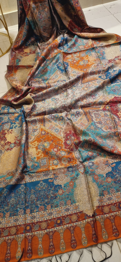 Silk kaani suit