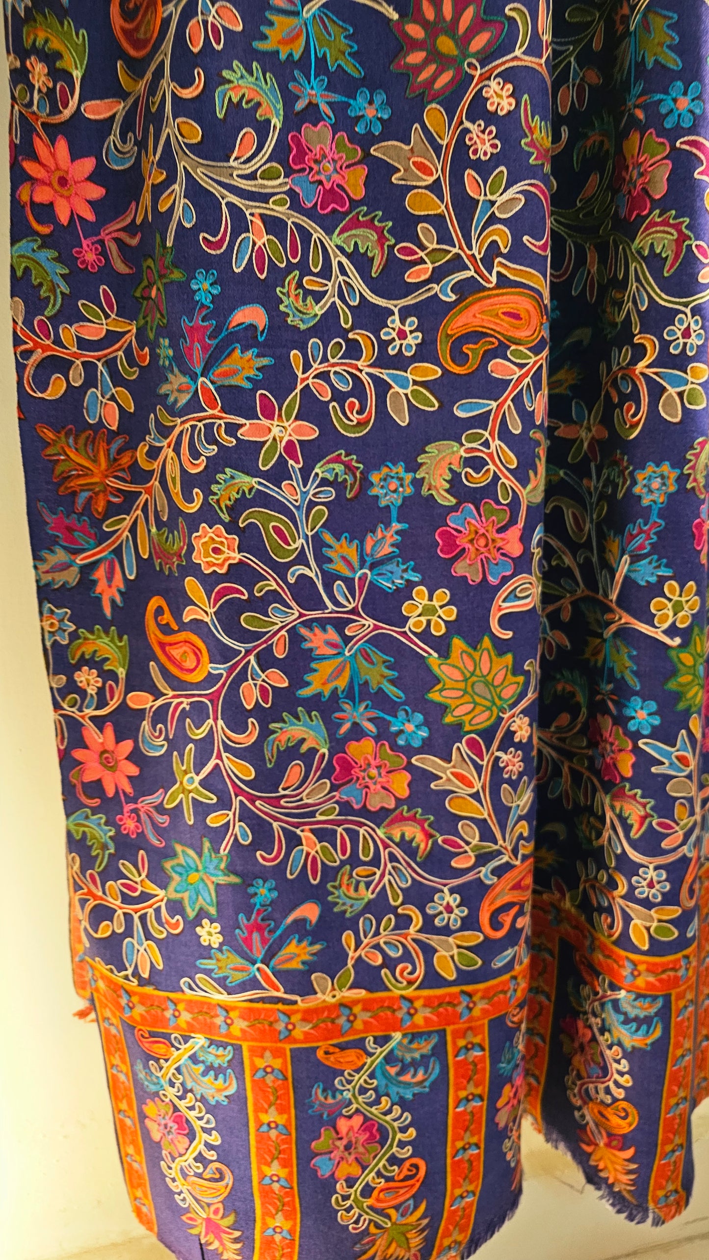 Reelkar embroidered minishawl: pashmina