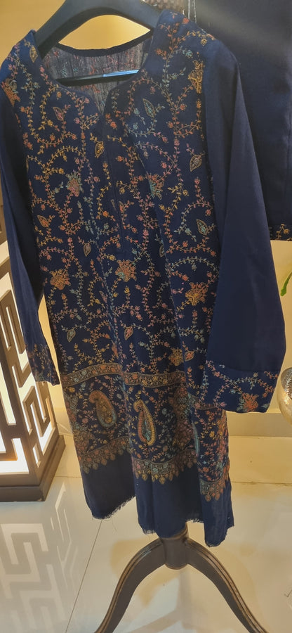 Hand embroidered Two piece suit