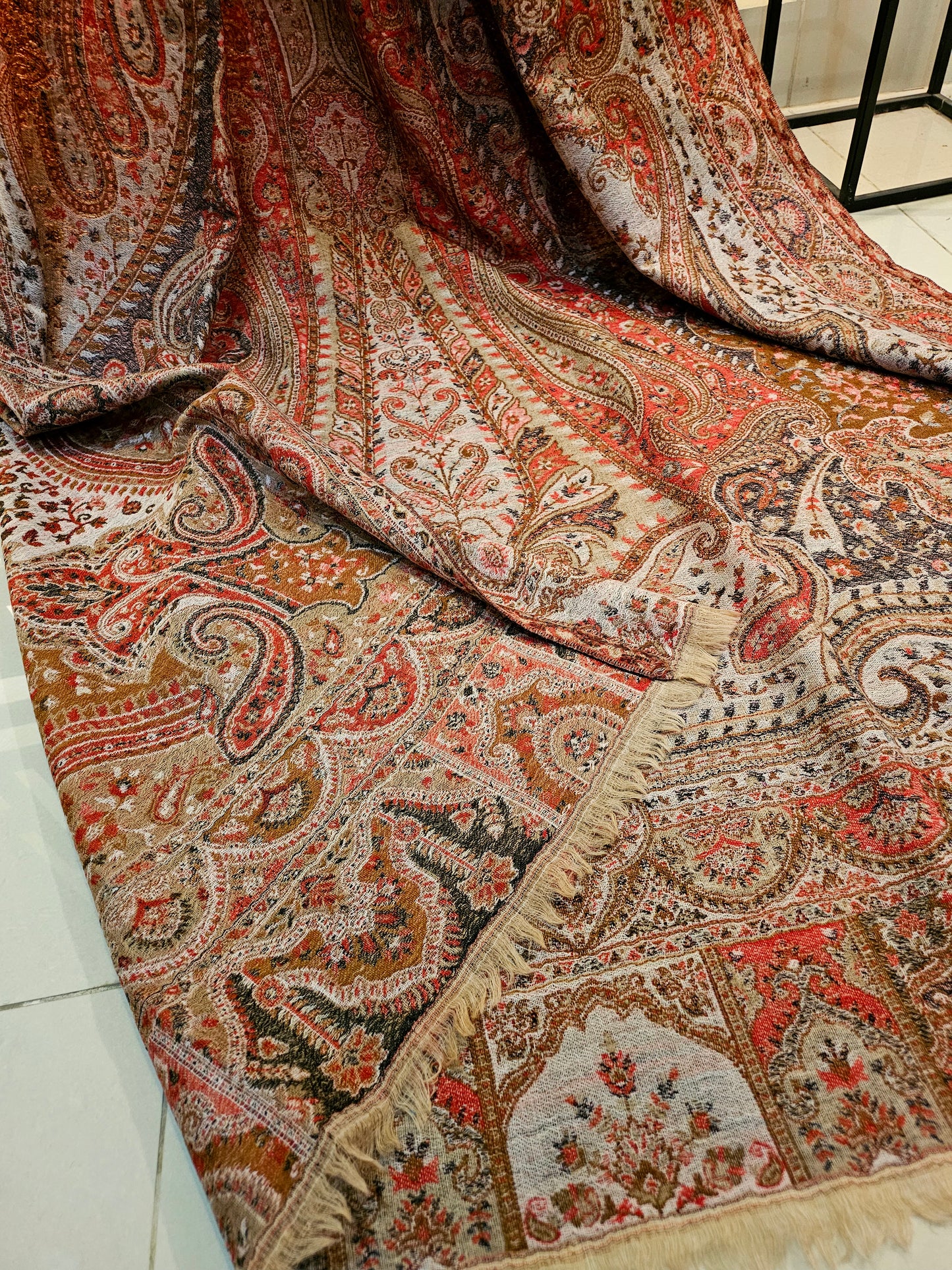 Tabraiz persian kaani pashmina shawl