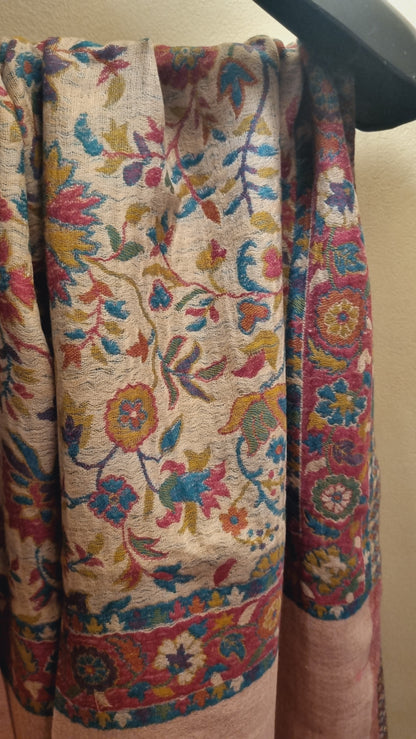 Reversible kaani shawl