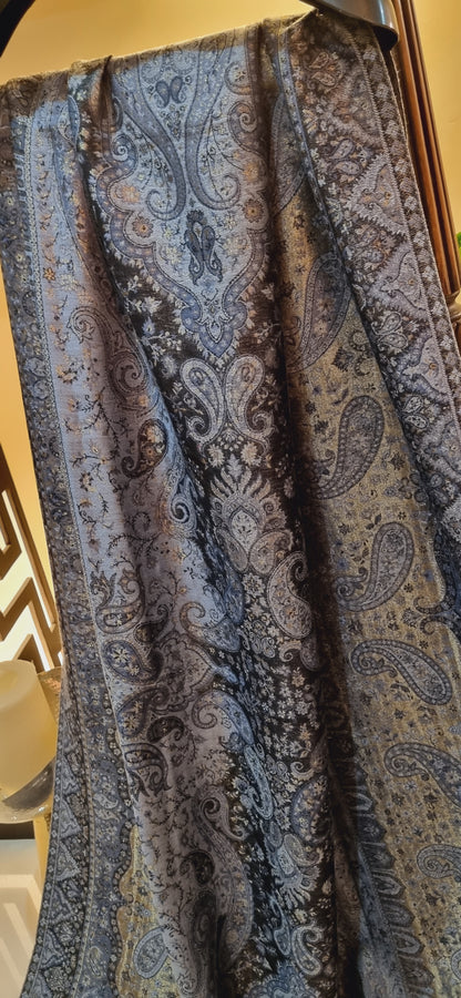 Gandhara reversible moonlight kaani shawl