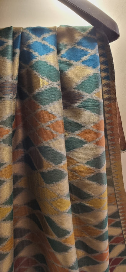 Reversible Moonlight kaani shawl