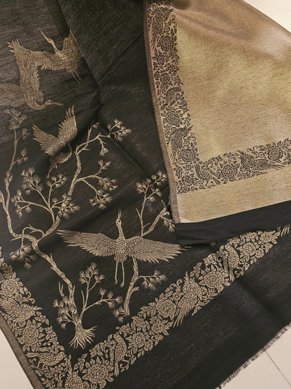 Reversible moonlight paper kaani shawl