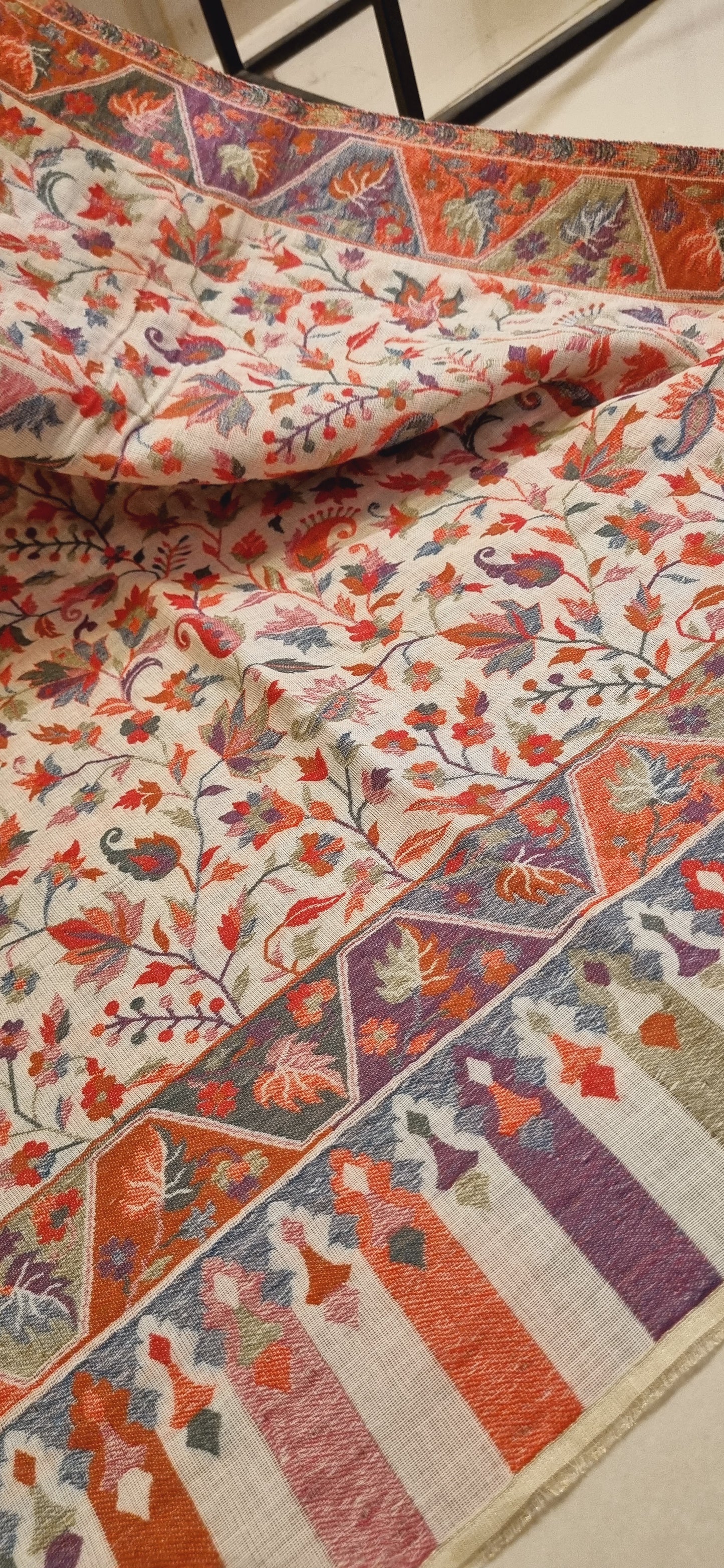 Pashmina reversible moonlight kaani shawl