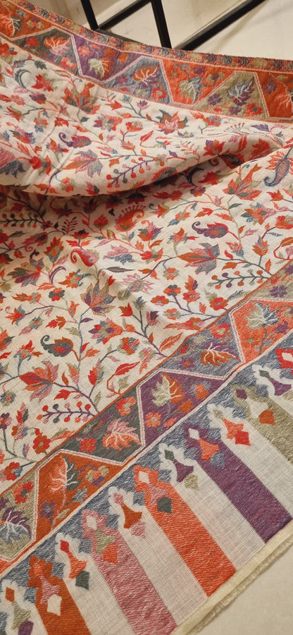 Pashmina reversible moonlight kaani shawl