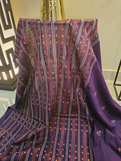Lawn embroidered two piece