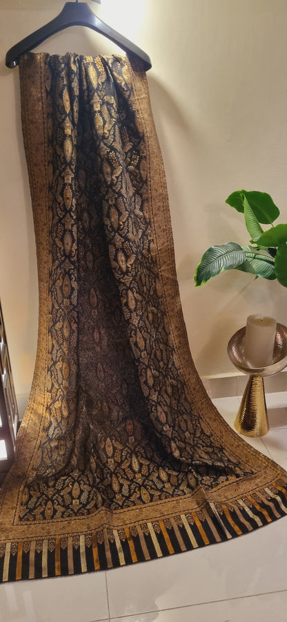 Peacock zaree kaani pashmina shawl