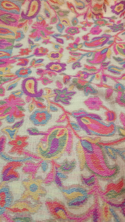 kaani shawl With plain suit