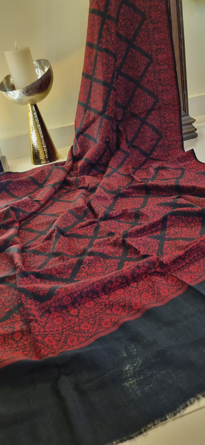 Woollen pashmina kaani shawl