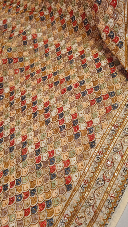 Embroidered dupata