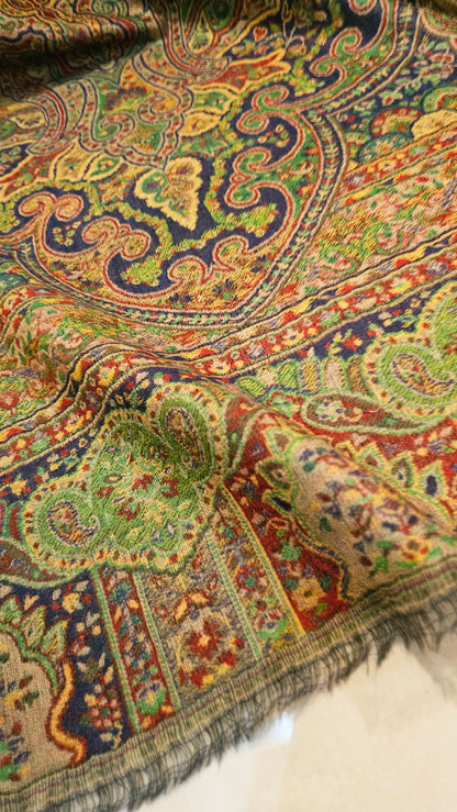 Persian reversible kaani: Pashmina
