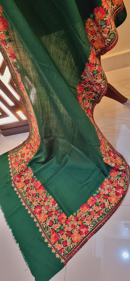 Embroidered minishawl