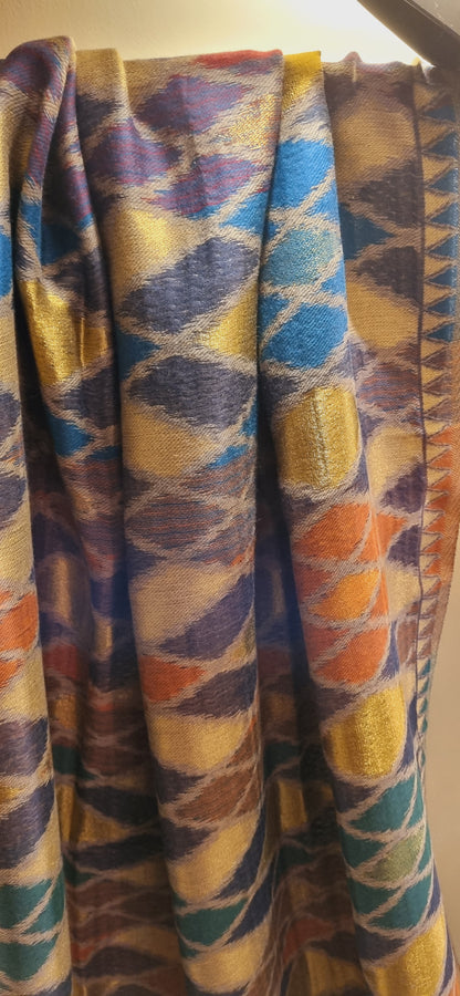Reversible Moonlight kaani shawl