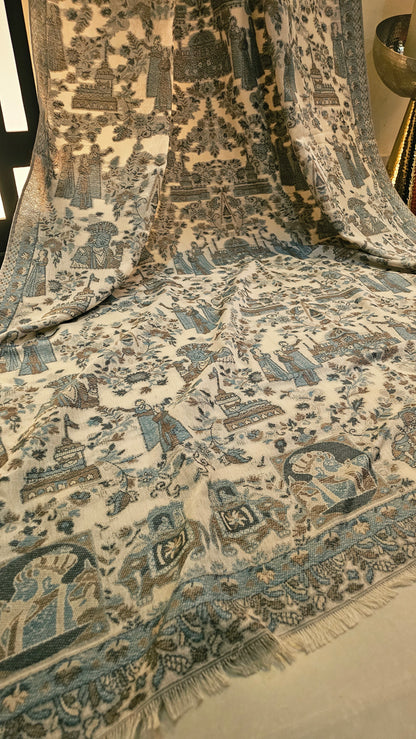 Kaani shawl: woollen pashmina