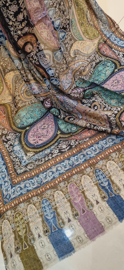 Silk Reelkar shawl